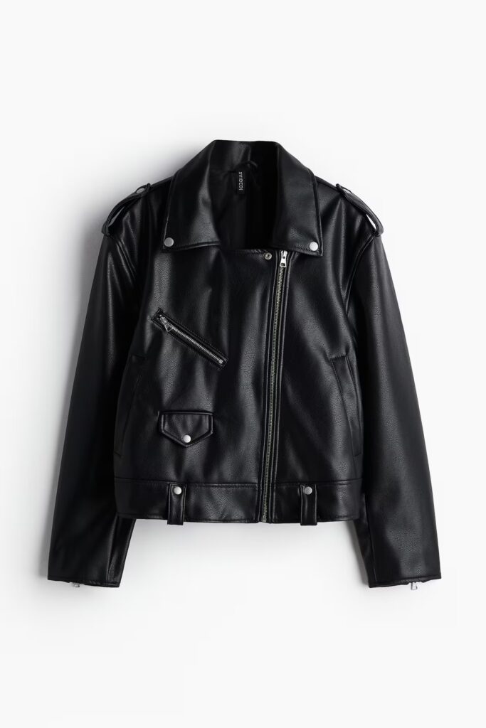 Campera H&M Eco-Cuero Biker