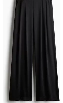 H&m Pantalón Ancho De Satén Mujer
