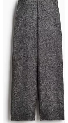 Pantalón Recto De Punto H&m Mujer