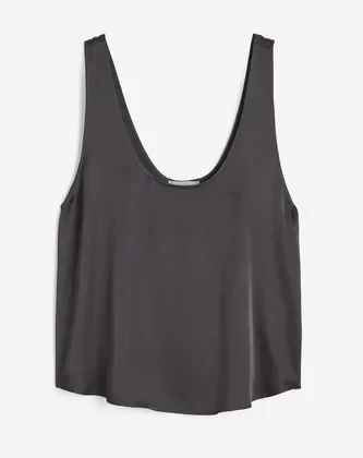 H&m Top Musculosa De Satén Mujer